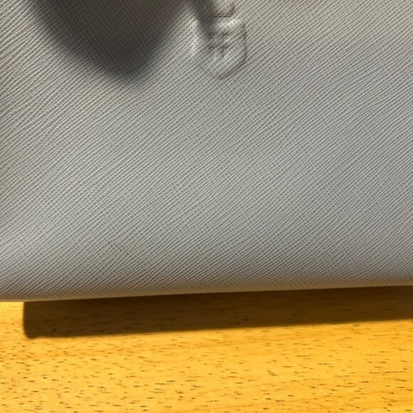 Authentic Prada Celeste Saffiano Lux Logo Embossed Small Crossbody Tote Handbag - Picture 16 of 16